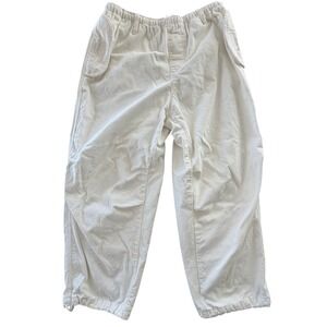 BDG Corduroy Cargo Pants White Relaxed Fit Women L Minimalist Normcore Capsule